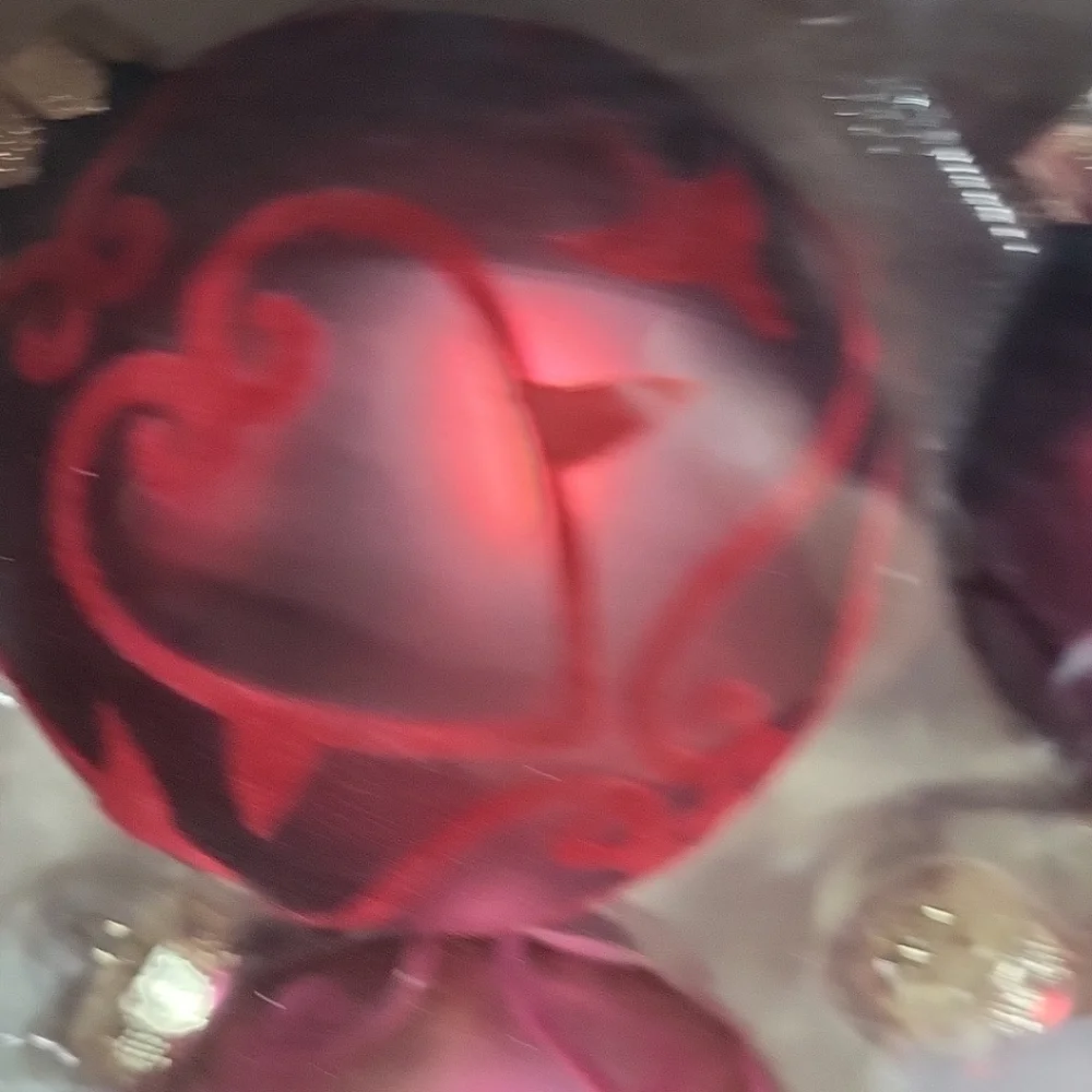 Glass Ornaments With Felt Heart Design 4 Pack NEW‎ Jewel Tones 4
